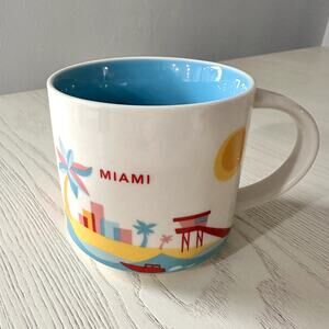 Starbucks 2015 You Are Here Collection Miami Florida 14 OZ Blue